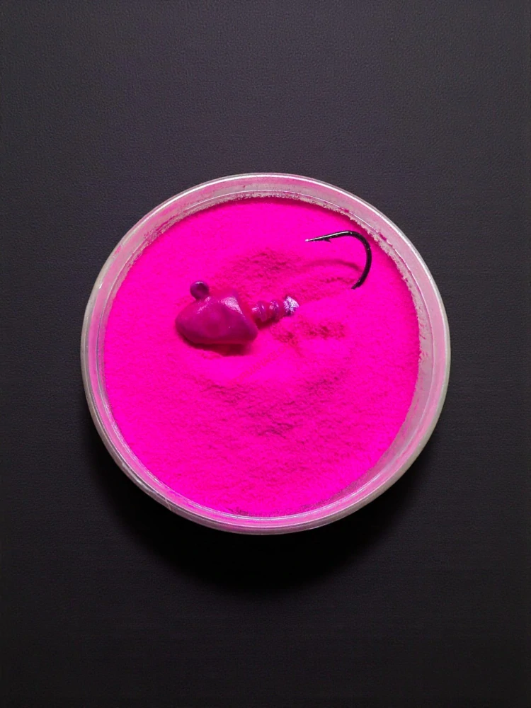 GUMOVÁ BARVA NA JIGOVÉ HLAVIČKY FLUO MAGENTA 500G