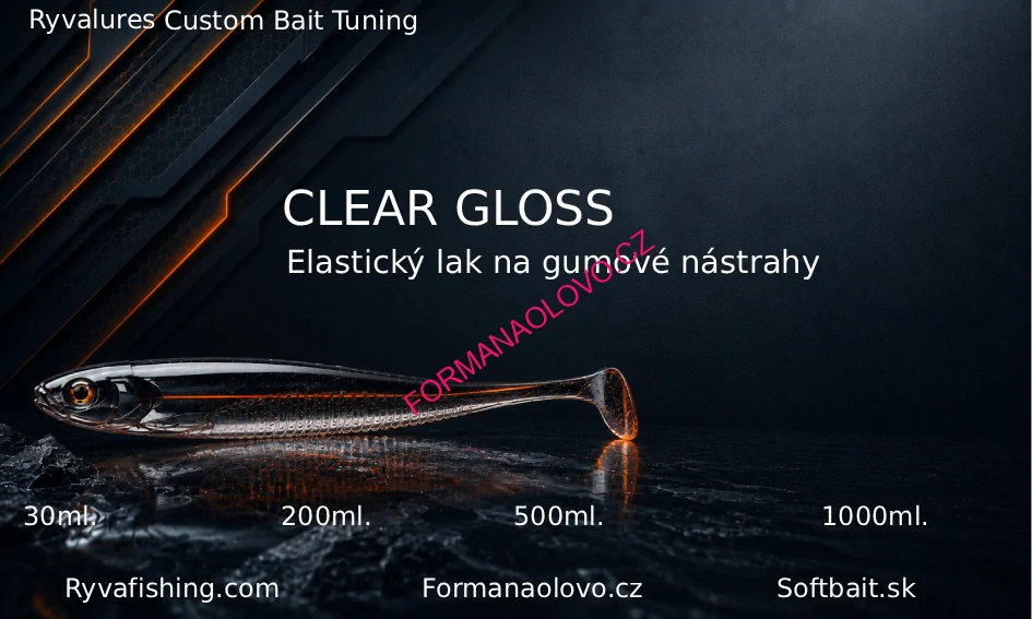 Elastický lak na gumové nástrahy - Clear Gloss (200ml) - PŘIPRAVUJEME