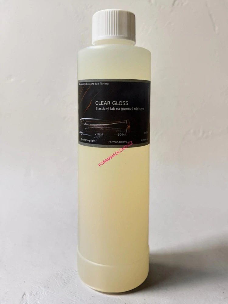 RyvaLures Airbrush Clear Coat 500ml – Bezbarvý lak na gumy