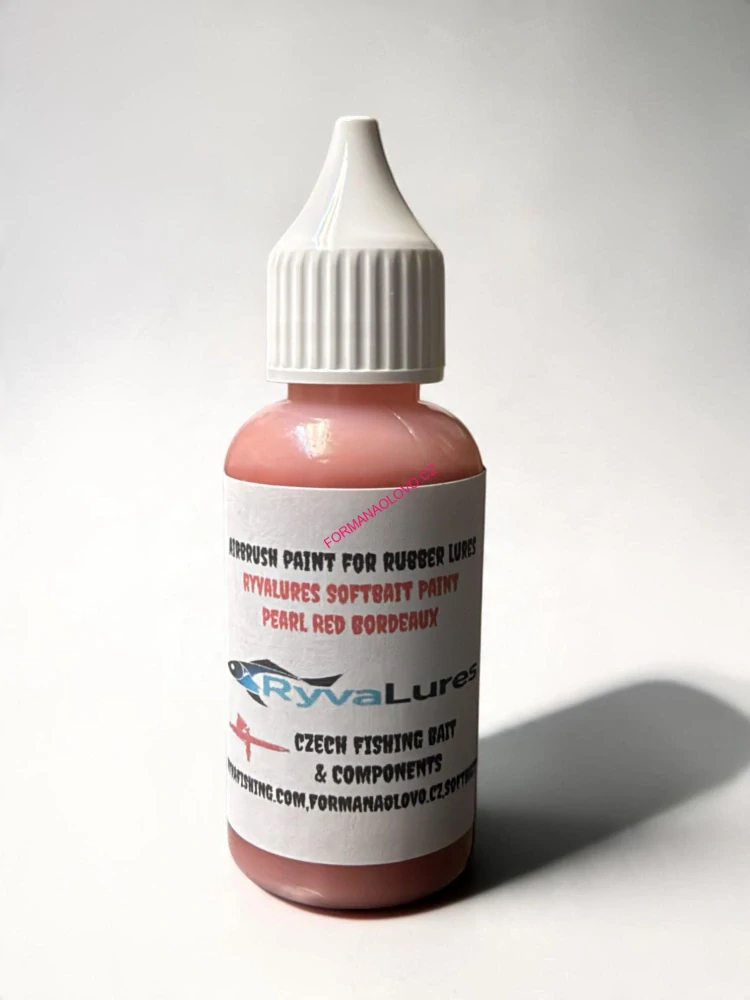 RyvaLures Softbait Paint Pearl Red Bordeaux 30ml