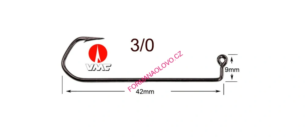 VMC JIGOVÝ HÁČEK BLACK NICKEL 5150 3/0-10KS 