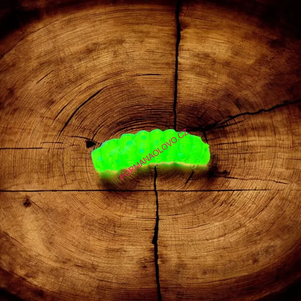 LARVA NA PSTRUHY WORM FLUO UV YELLOW 33MM-1,34G-10KS