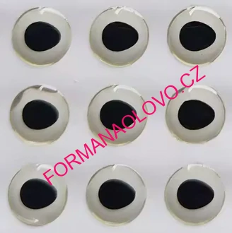 SAMOLEPÍCÍ 3D OČI TRANSPARENT- 10MM 20KS