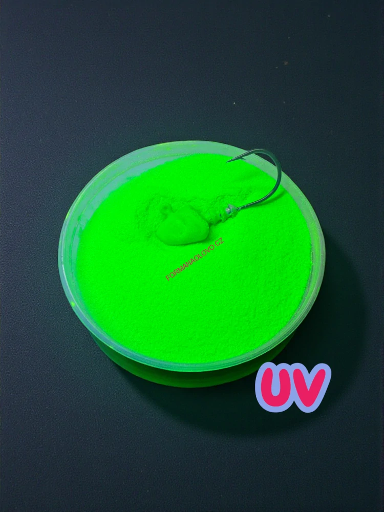 GUMOVÁ BARVA NA JIGOVÉ HLAVIČKY FLUO GREEN 500G
