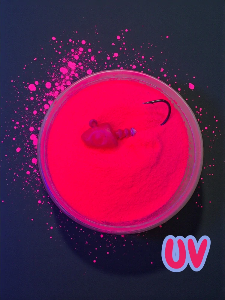 GUMOVÁ BARVA NA JIGOVÉ HLAVIČKY FLUO MAGENTA 500G