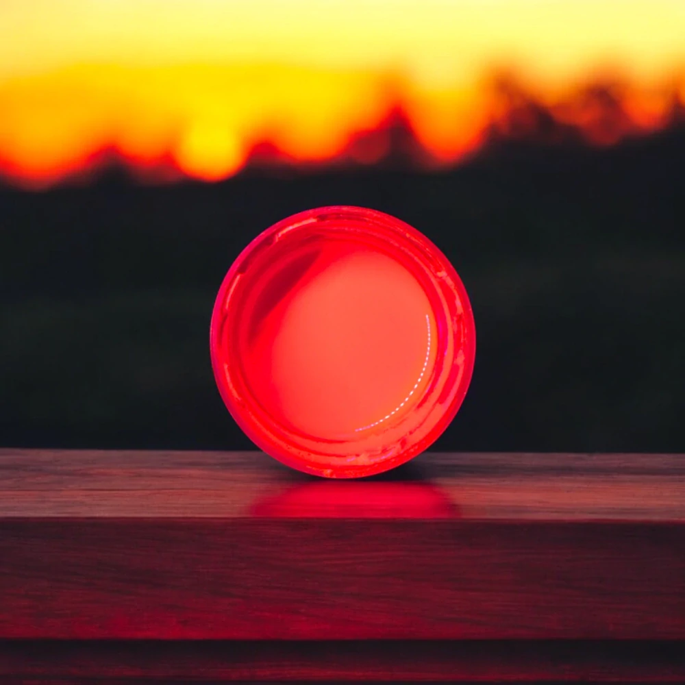 RYVALURES-PLASTISOL COLOR FLUO UV JAPANESE RED 30ML.