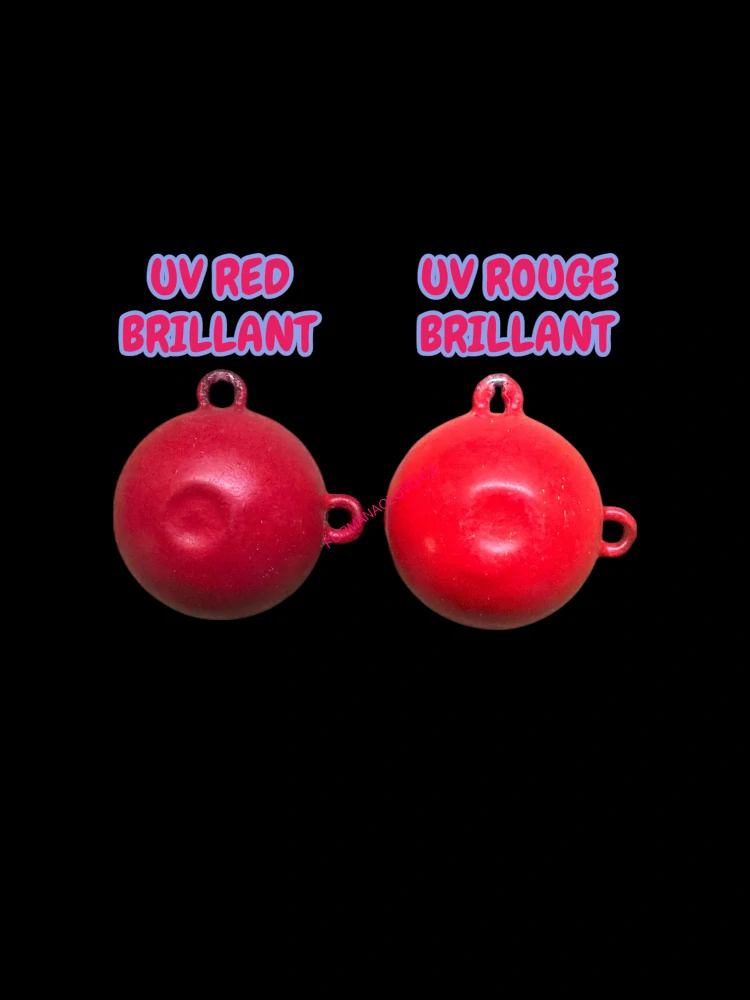 Gumová barva na jigové hlavičky uv red brillant 80g