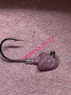 GUMOVÁ BARVA NA JIGOVÉ HLAVIČKY YS 3V1 PINK SILVER HOLOGRAFIC 80G