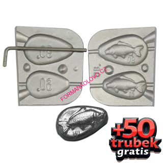 FORMA NA ODLITKY KAPR 60-80G+50 TRUBIČEK ZDARMA VEL.1 ZDARMA