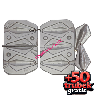 FORMA NA OLOVO LETADLO 3X100G+TRUBIČKY GRÁTIS
