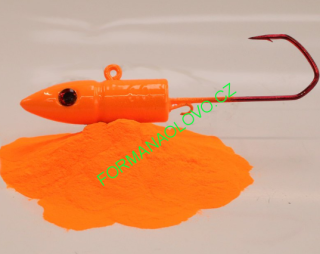 PRÁŠKOVÁ BARVA POLYURETANOVÁ NEON HELLORANGE 80G
