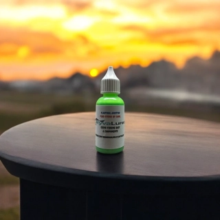 RYVALURES LIQUID PLASTIC COLOR FLUORESCENT CITRUS GREEN 30ML.