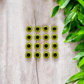 3D OČI FLUO LIME 6MM-20KS 