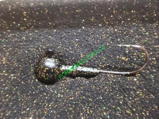 RYVA LURES-GUMOVÁ BARVA NA JIGOVÉ HLAVY NIGHT GOLD HOLO 80G