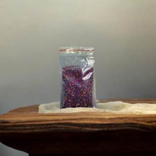 RYVALURES-GLITR DO GUMOVÝCH NÁSTRAH LASER ROSE RED 1,0MM-20G