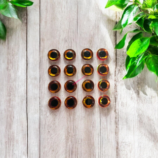 3D OČI NEON ORANGE 12MM-16KS