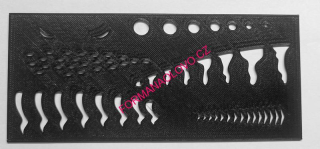 STŘIKACÍ ŠABLONA NA GUMOVÉ NÁSTRAHY AIR BRUSH 01