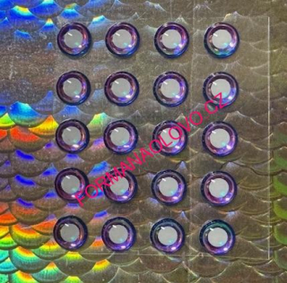 SAMOLEPÍCÍ 3D OČI IRIDESCENT-6MM 20KS