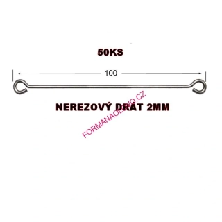DRÁTĚNÁ OSA 10CM PRO PILKERY 50KS