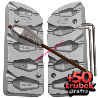 FORMA NA OLOVO IN-LINE 20,30,40,50,60G+50 TRUBIČEK GRÁTIS