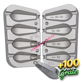 FORMA NA OLOVO ŠESTIHRAN (F-101)30,40,50,60,70G+100 PEREK ZDARMA 