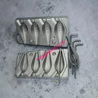FORMA NA OLOVO IN-LINE 70,80,90,100G+TRUBIČKY 3MM GRÁTIS 50KS