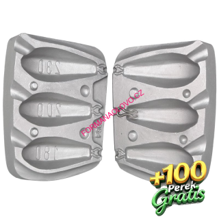 FORMA NA OLOVO 180,200,230G+100 PÉREK GRÁTIS VEL.2