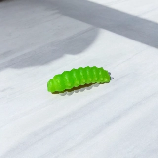 RYVALURES-WORM CITRUS GREEN FOAM FLOAT - 10KS
