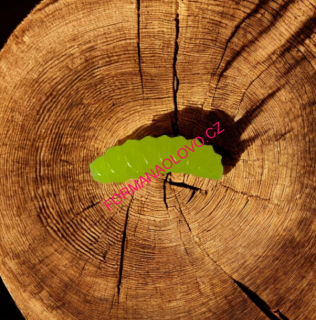 LARVA NA PSTRUHY WORM FLUO UV YELLOW 33MM-1,34G-10KS
