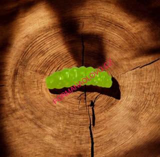 LARVA NA PSTRUHY WORM UV GREEN 33MM-1,34G-10KS