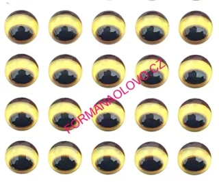 SAMOLEPÍCÍ 3D OČI SNAKE GOLD-3MM 20KS