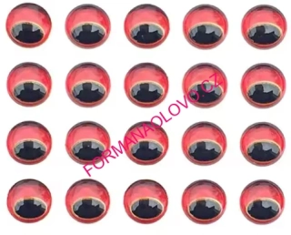 SAMOLEPÍCÍ 3D OČI SNAKE RED-3MM 20KS