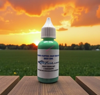 RYVALURES-PLASTISOL COLOR FLUO UV DARK GREEN 30ML.