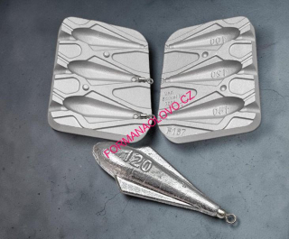 Forma na olovo F167 Mořské olovo 100/120/140g