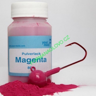 PRÁŠKOVÁ BARVA POLYURETANOVÁ MAGENTA 80G