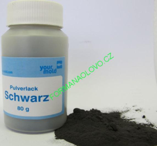 PRÁŠKOVÁ BARVA POLYURETANOVÁ ČERNÁ 80G
