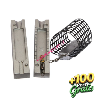 FORMA NA OLOVO FEEDEROVÉ KRMÍTKO 45G +100 PÉREK GRÁTIS