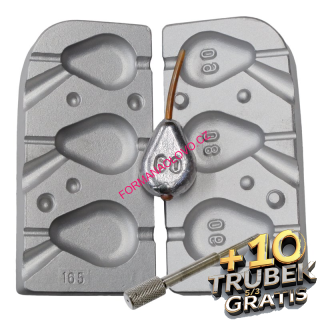 FORMA NA OLOVO IN-LINE 60,80,90G+10 TRUBIČEK 5/3 GRÁTIS